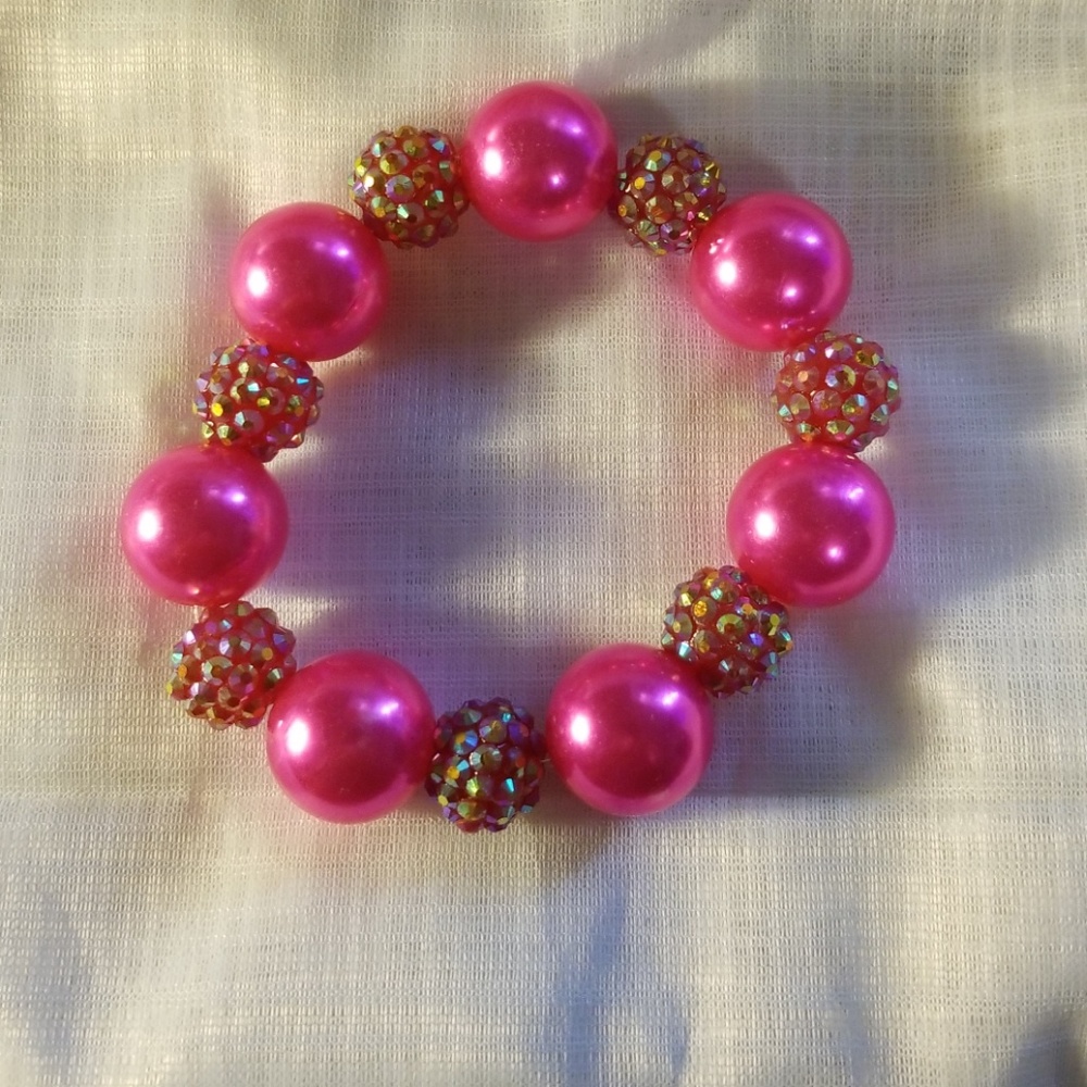 Handmade pink bracelet